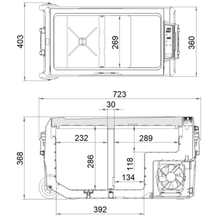 Автохолодильник компрессорный Ледоход Т-36