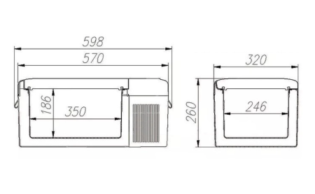 Автохолодильник компрессорный Ледоход С-15