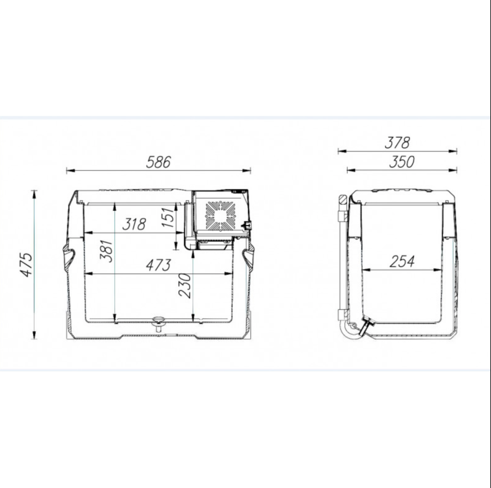 Автохолодильник компрессорный Ледоход СХ-40