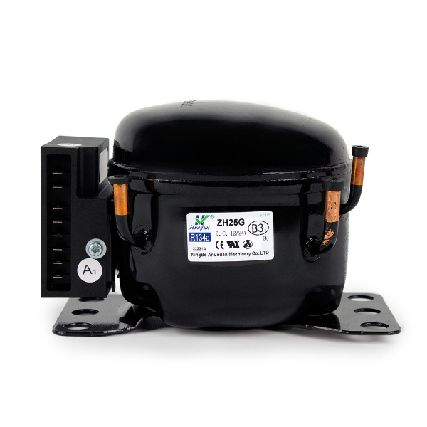 Компрессор для автохолодильника HuaJun ZH25G R134a 12/24 Вольт, 80 Ватт